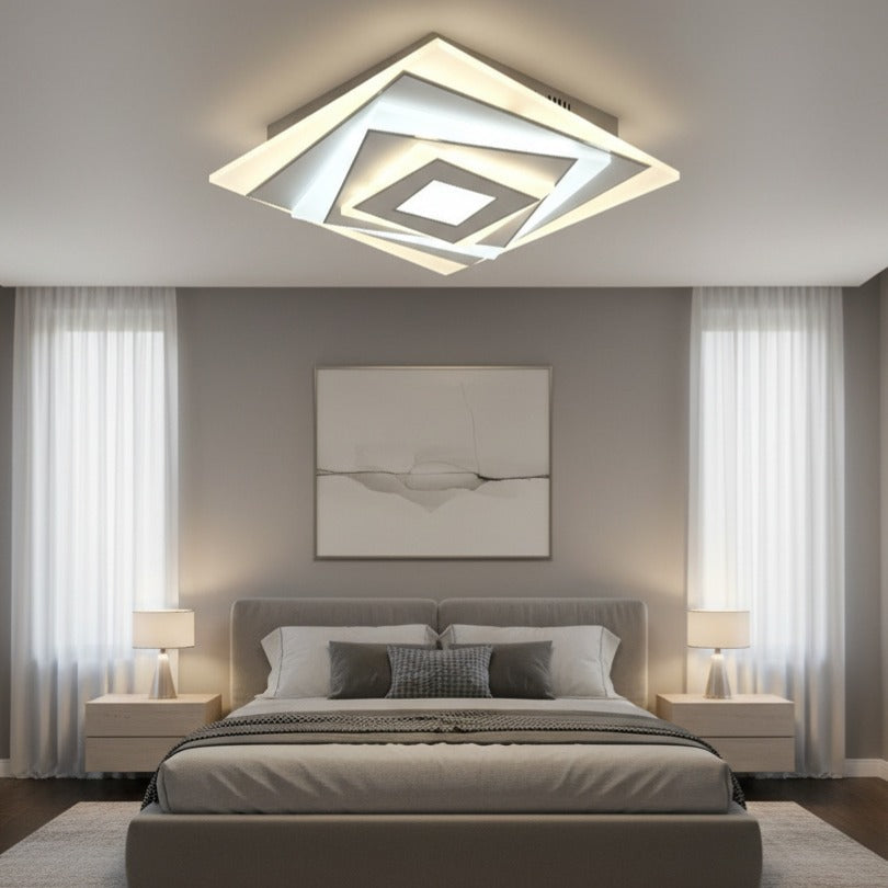 LED осветително тяло White & Silver FIORO Еквивалент 400W