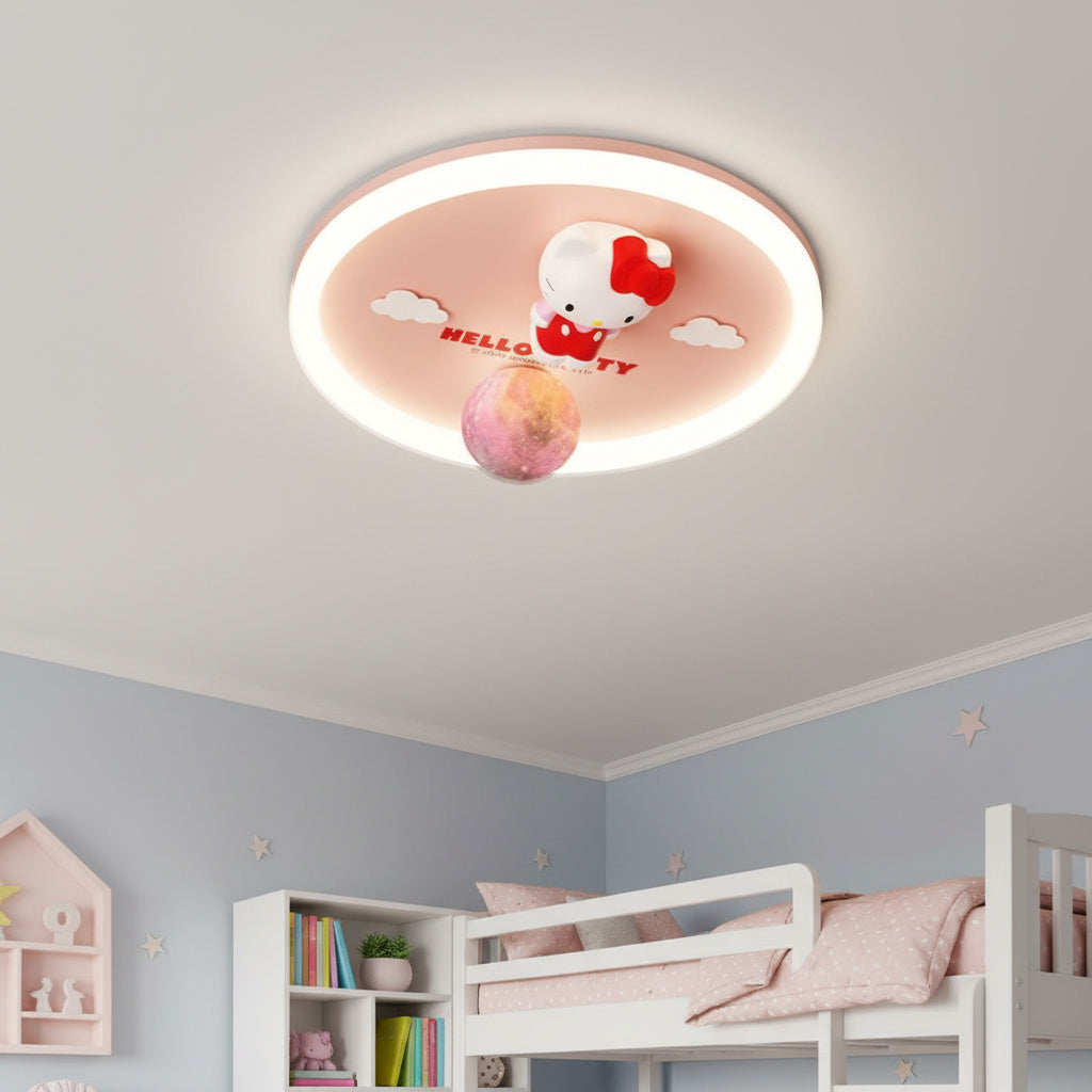 LED осветително тяло Hello Kitty Moon Light – еквивалент 400W с дистанционно управление