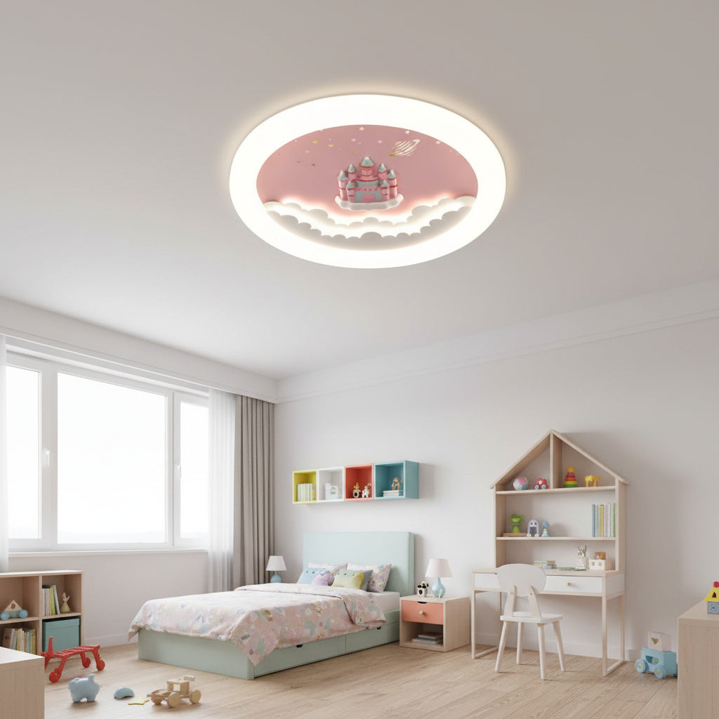 LED осветително тяло Cloudy Castle – еквивалент 550W с дистанционно управление