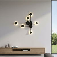 LED аплик VIEZZA Black Еквивалент 350W Дистанционно управление
