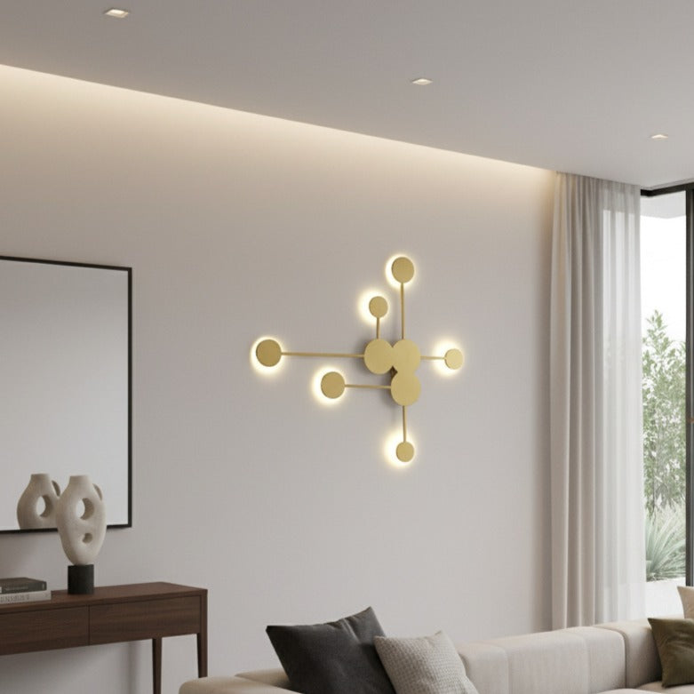 LED аплик VIEZZA Gold еквивалент 350W с дистанционно