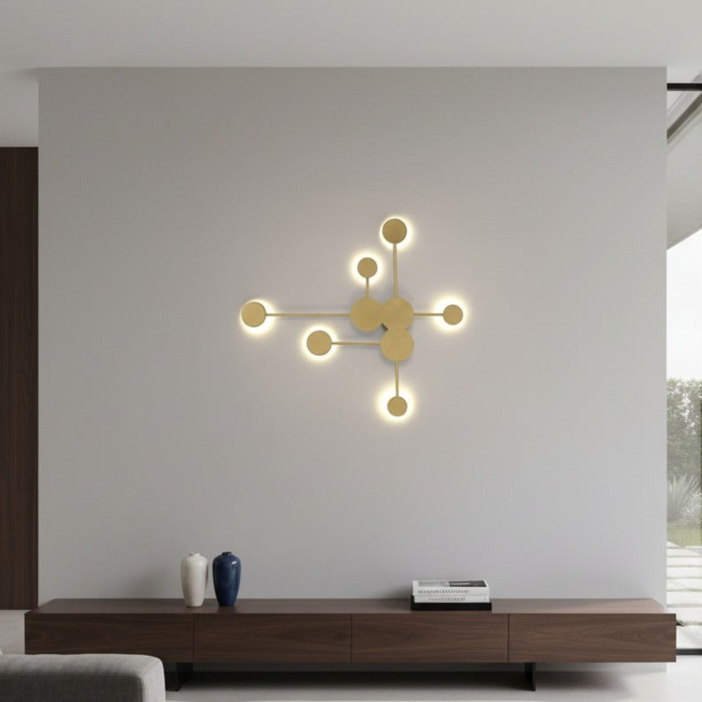 LED аплик VIEZZA Gold еквивалент 350W с дистанционно
