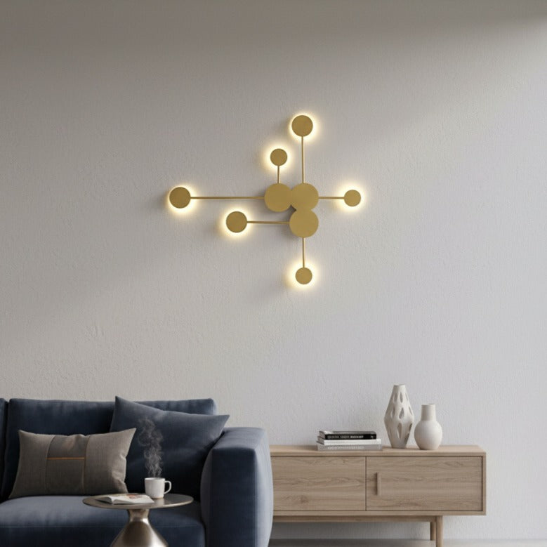 LED аплик VIEZZA Gold еквивалент 350W с дистанционно