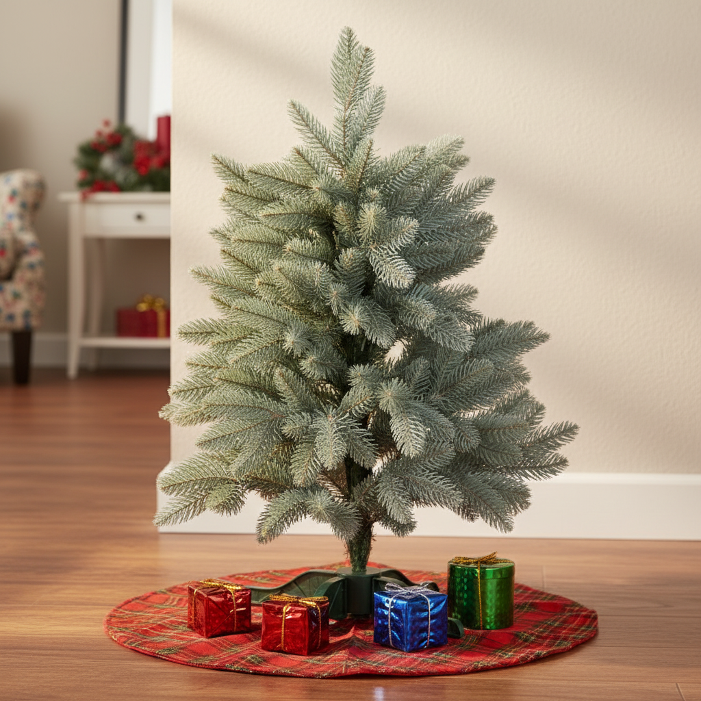 Изкуствена 3D коледна елха Mini Premium Blue H60xD45CM