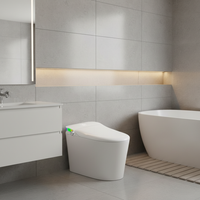 Смарт WC чиния | Bluetooth | UV стерилизация | Амбиентно осветление | Автоматично измиване със сензор