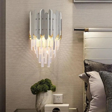 Стенен аплик Cristal Shiny Silver Chrome