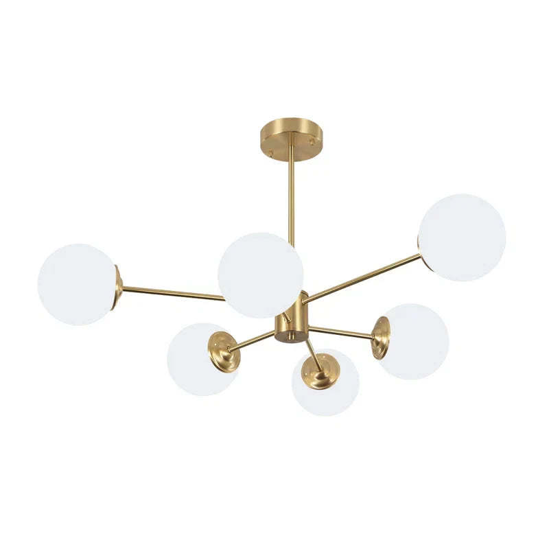 Осветително тяло Абажур MAT GOLD 6XE27 DF201-3+3 GD