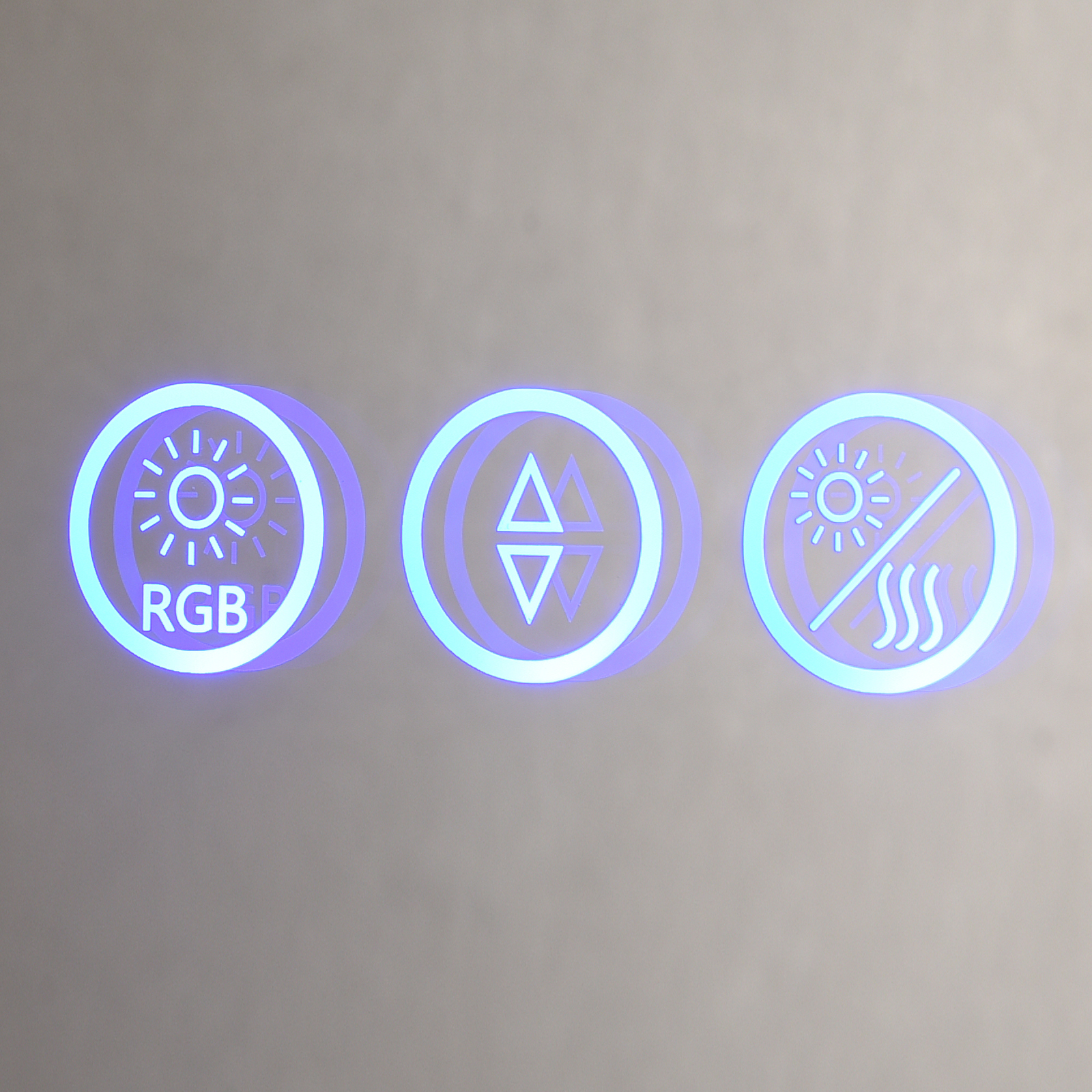 LED огледало RGB кръгло 70cm, 3 вида светлина, против запотяване и Touch OD013-RGB