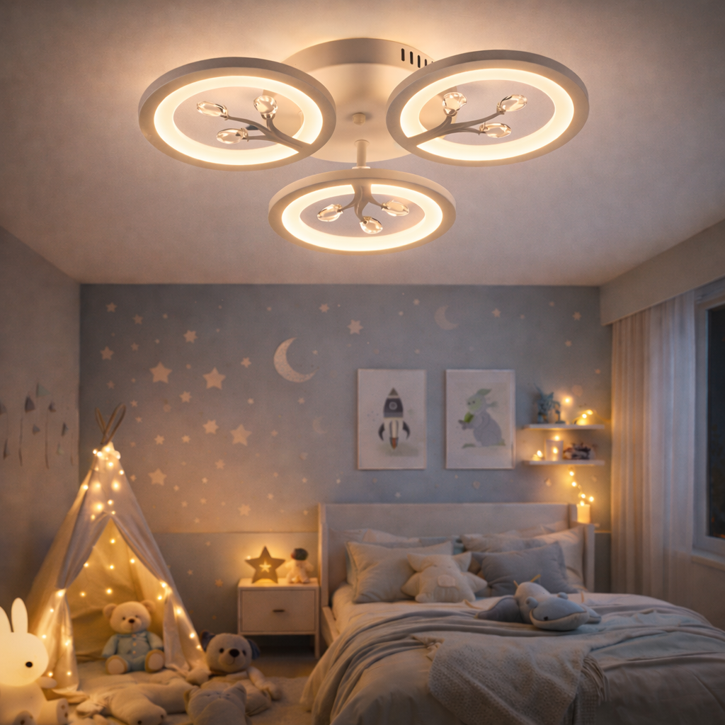 LED осветително тяло Mini LEAVES Еквивалент 300W с дистанционно