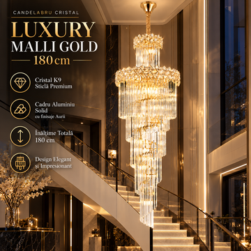 Полилей кристал LUXURY Malli 180cm