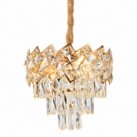 Полилей от кристал MALLI Gold ⌀30CM