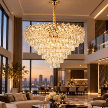 Полилей кристал MALLI Gold ⌀80CM