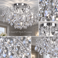 Полилей MONACO Cristal Silver ⌀50cm