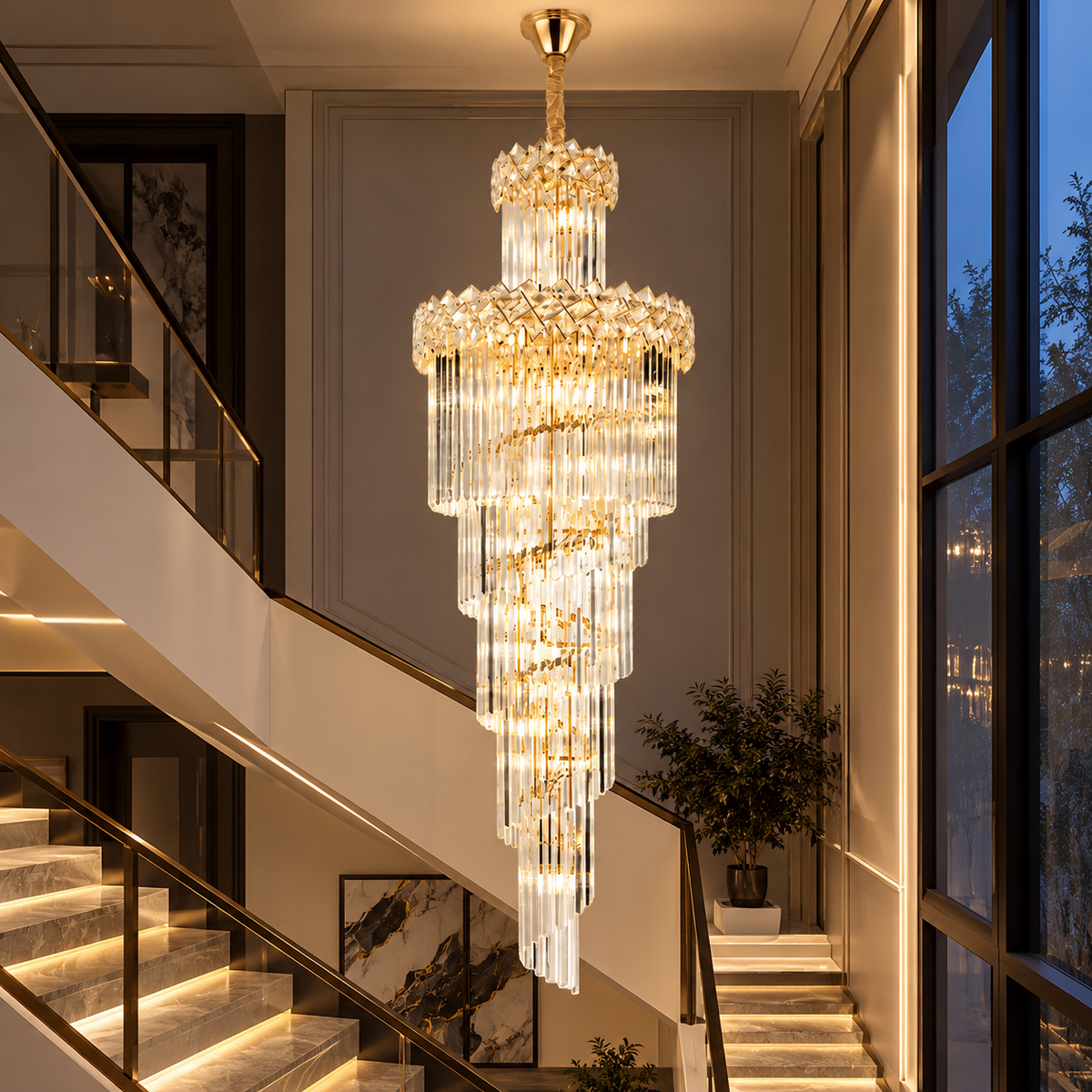 Полилей кристал LUXURY Malli 180cm
