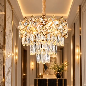 Полилей от кристал MALLI Gold ⌀30CM