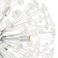 Осветително тяло висящо Crystal Dandelion Silver 50CM
