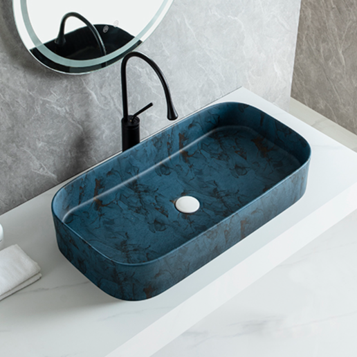 Мивка за плот Luxury Line 75x38CM 8064-75D86 DEEPBLUE