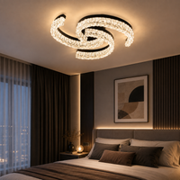 Осветително тяло LED SAARI Black еквивалент 250W с дистанционно