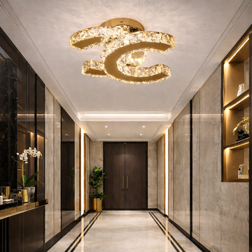 LED осветително тяло 32W CRISTAL Double C Gold