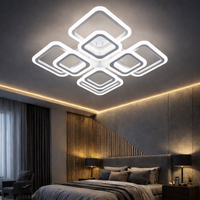 LED осветително тяло 4+4 SQUARE GIGANT Еквивалент 1000W Дистанционно управление