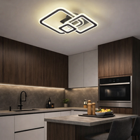 LED осветително тяло 130W SQUARES BLACK Еквивалент 300W