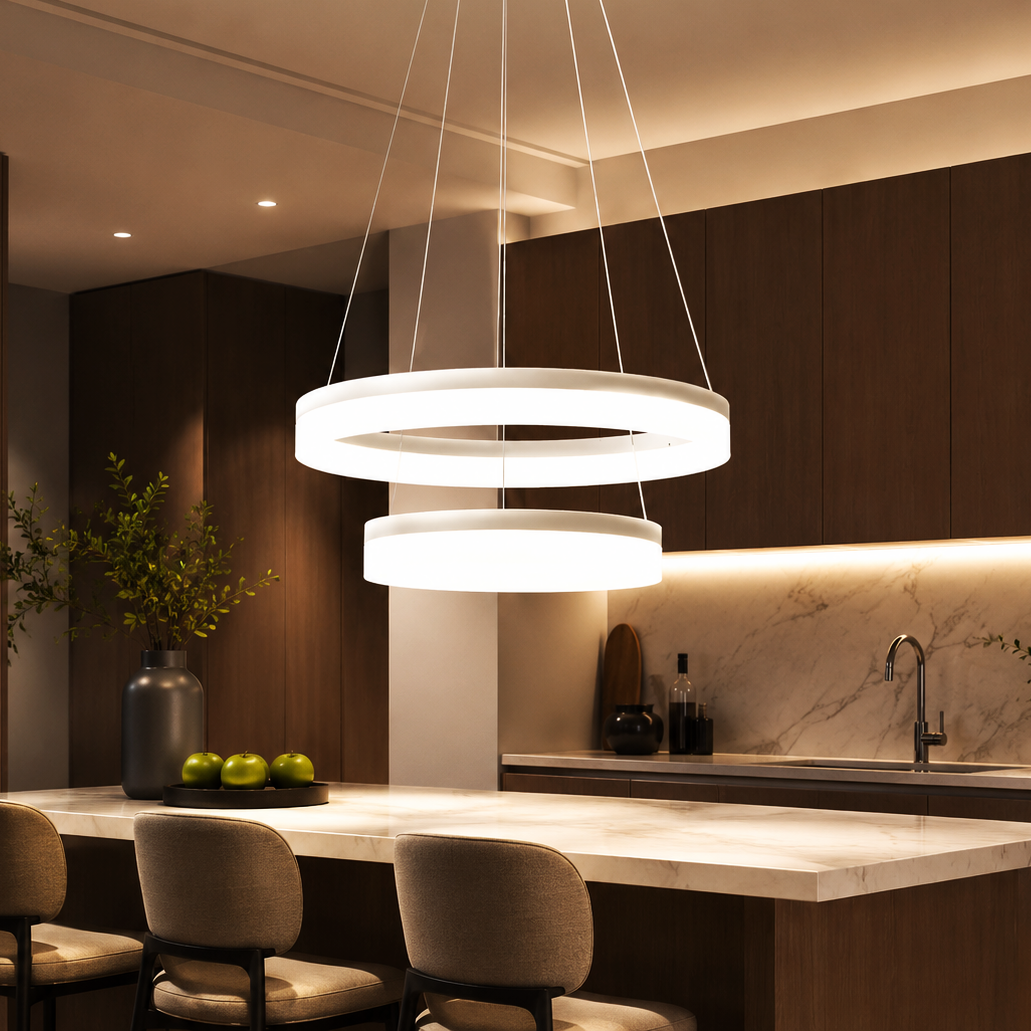 LED осветително тяло 126W WILLY 2 сегмента с дистанционно