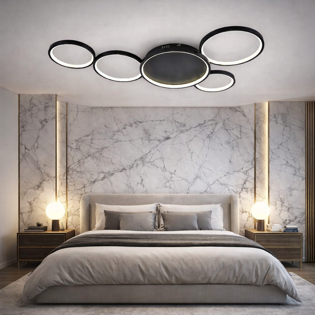 LED осветително тяло Minara Black еквивалент 600W с дистанционно управление