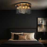 Полилей аплик от кристал Luxury Black Beauty