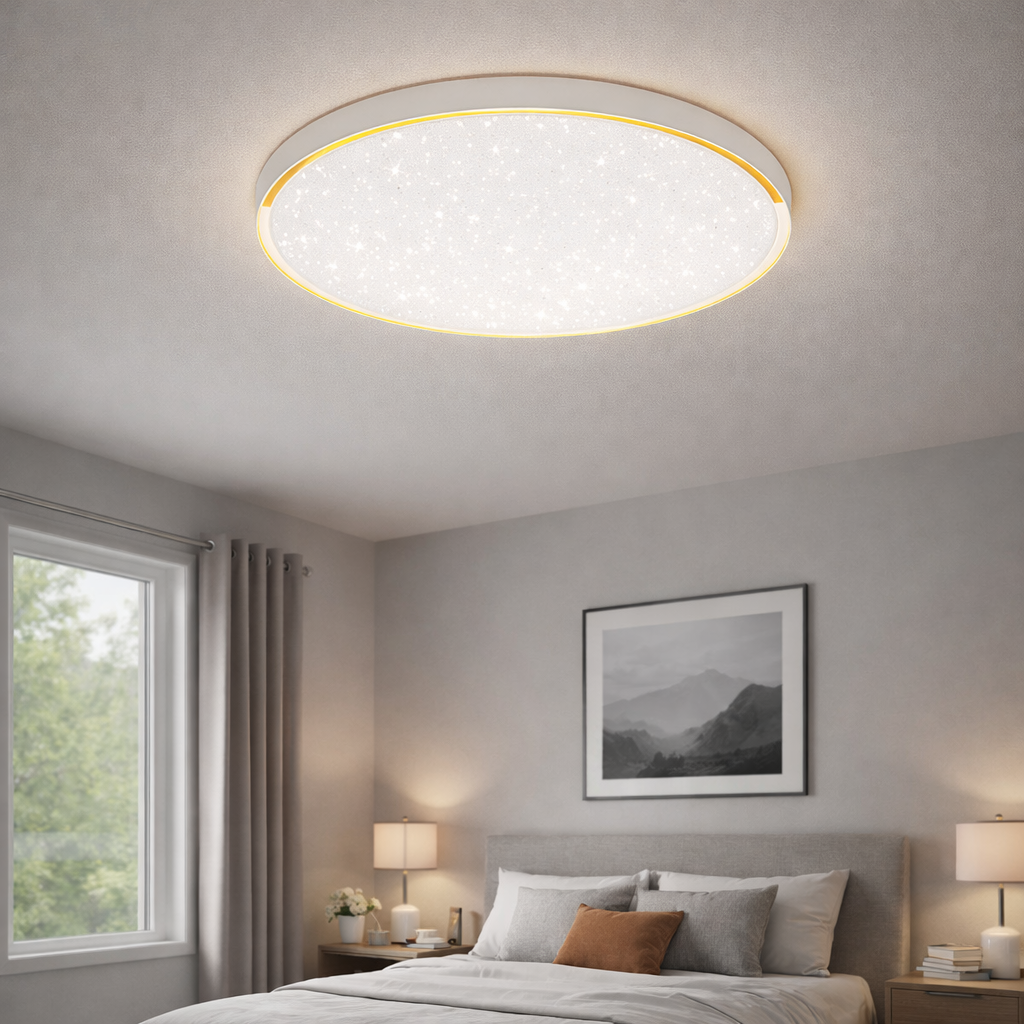 LED плафон 50CM GOLD ECLIPSE 36W Еквивалент 200W