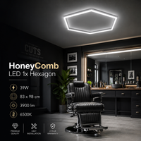 LED Плафон тип шестоъгълник 83x98CM 60W еквивалент 500W