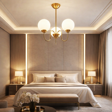 Осветително тяло Абажур MAT GOLD 3XE27 Classique Taste DX2411-3