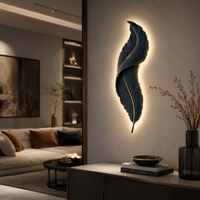 LED аплик BLACK Luxury Feather 25W 63CM