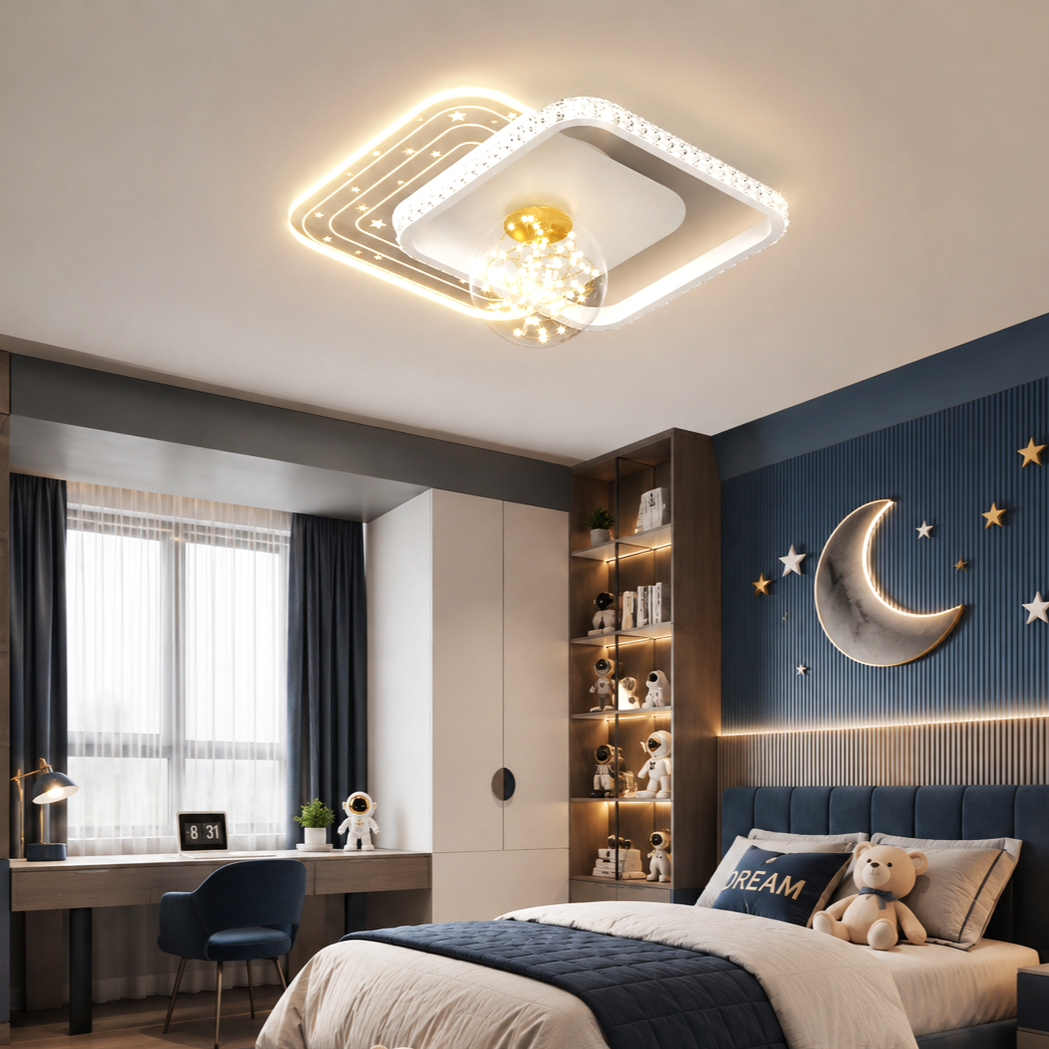 LED осветително тяло Space Jam с дистанционно, еквивалент 300W