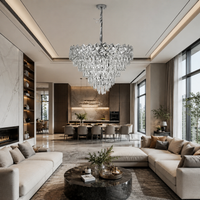 Полилей от кристал Malli Silver 60cm