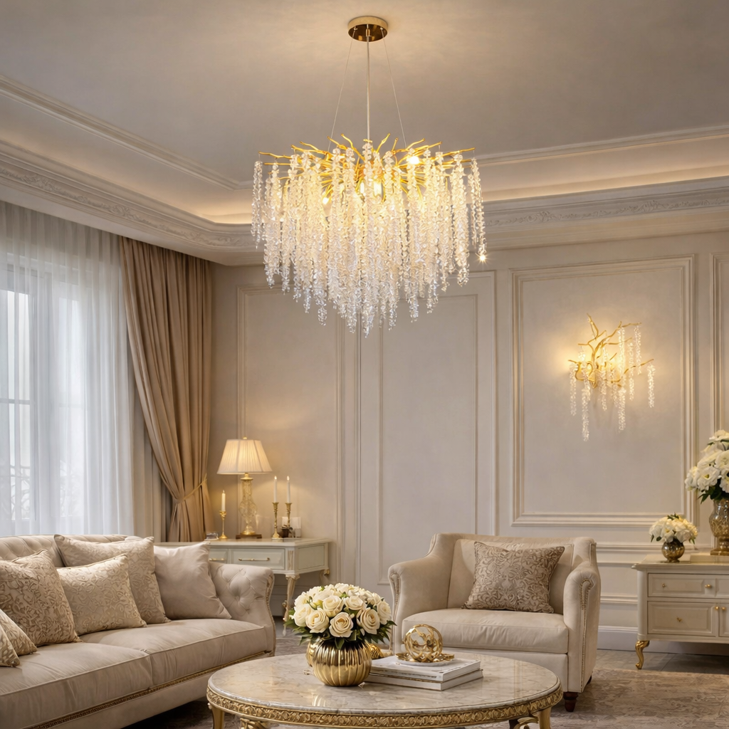 Полилей кристал LUXURY Golden Willow 45CM