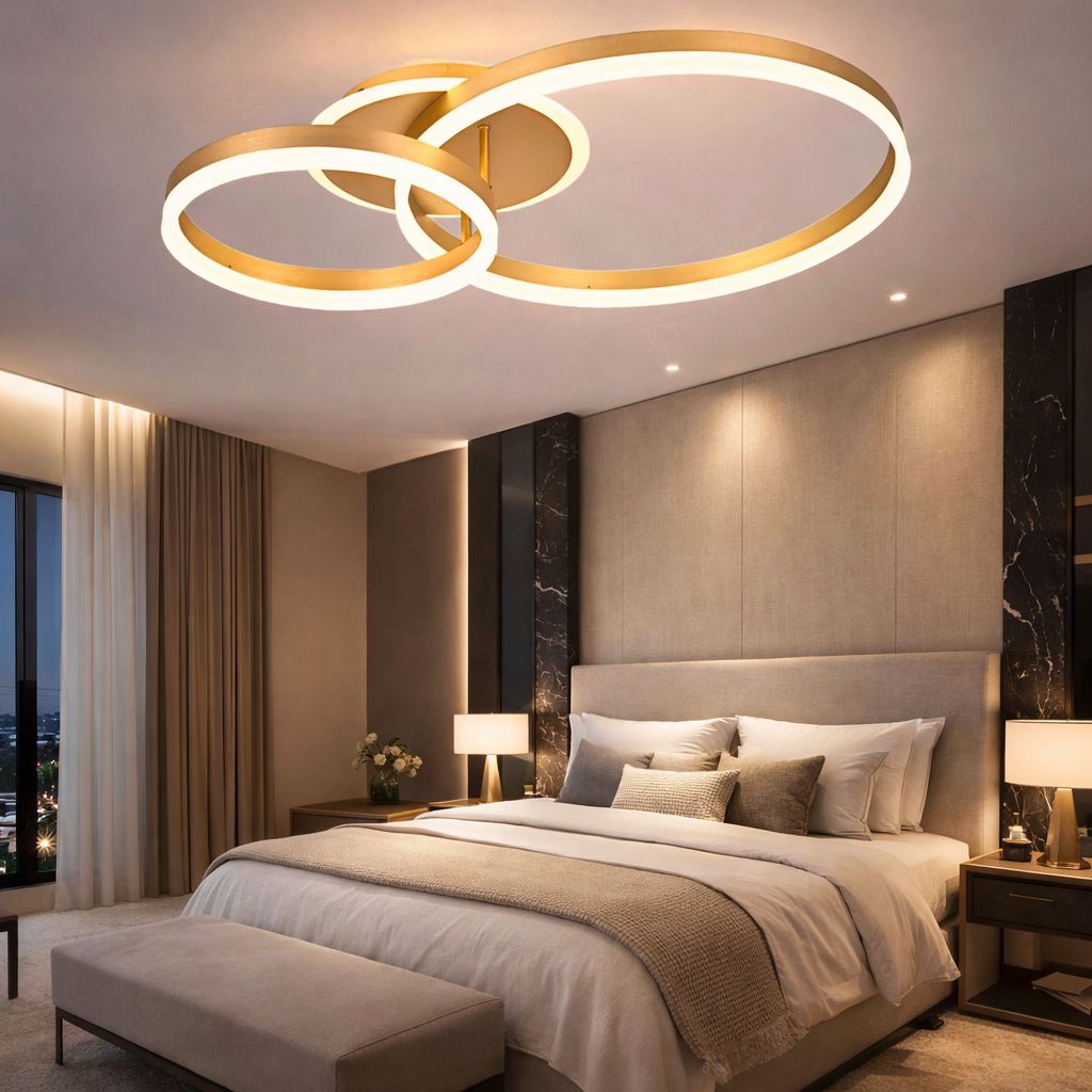 LED осветително тяло Beauty Gold 2 BIG Circle Еквивалент 600W Дистанционно
