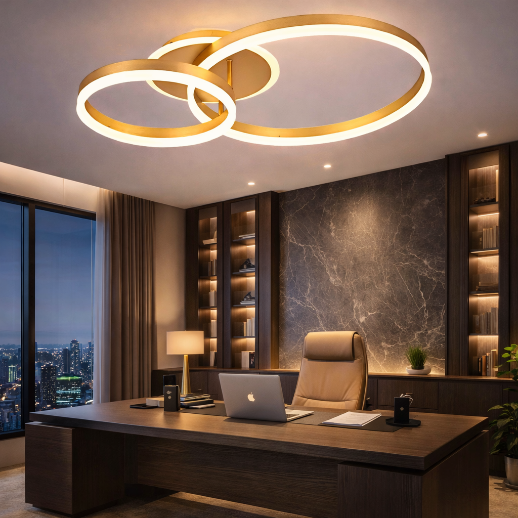 LED осветително тяло Beauty Gold 2 BIG Circle Еквивалент 600W Дистанционно
