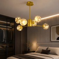 LED осветително тяло висящо Arlio Gold еквивалент 130W