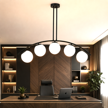 Осветително тяло Абажур MAT BLACK ARQUE 5xE27