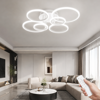 LED осветително тяло 4+2 CIRCLE MAXI БЯЛ SMART Еквивалент 600W