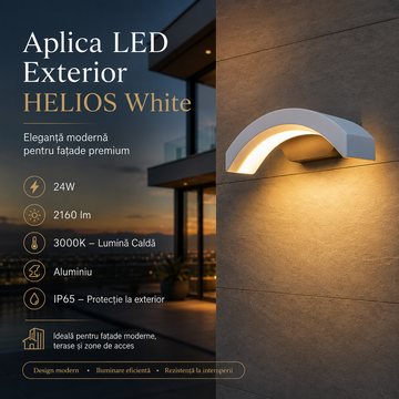 Аплик LED за външен монтаж Luff 24W White