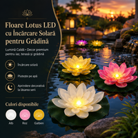 Слънчева LED лампа Lotus за градина