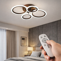 LED осветително тяло 2+2 CIRCLE BROWN Еквивалент 400W Дистанционно управление