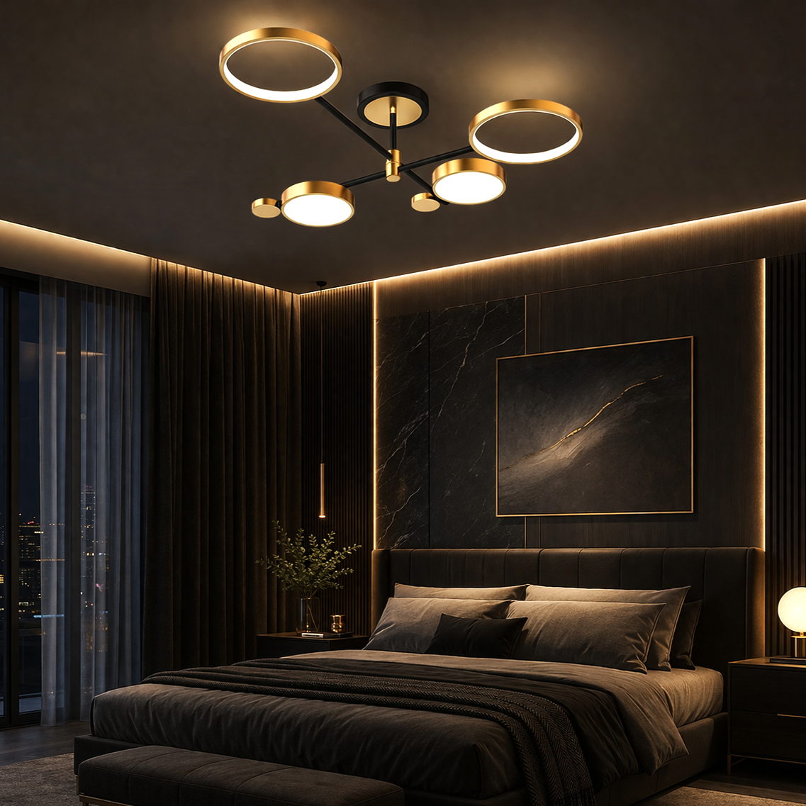 LED осветително тяло 68W 2+2 Dynamo Еквивалент 300W Дистанционно управление