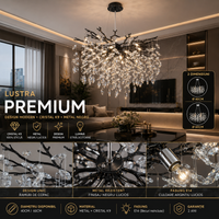 Кристален полилей Silver Crystal Symphony 50 cm