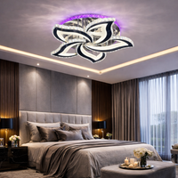 Осветително тяло LED Camelia Cristal Chrome RGB Еквивалент 600W Дистанционно