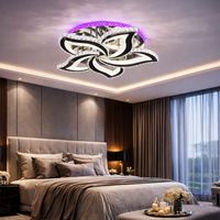Осветително тяло LED Camelia Cristal Chrome RGB Еквивалент 600W Дистанционно