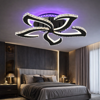 LED осветително тяло Camelia Cristal RGB Black Еквивалент 600W с дистанционно