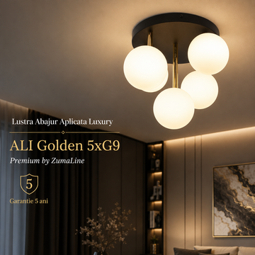 Осветително тяло Абажур Окачено Luxury ALI Golden