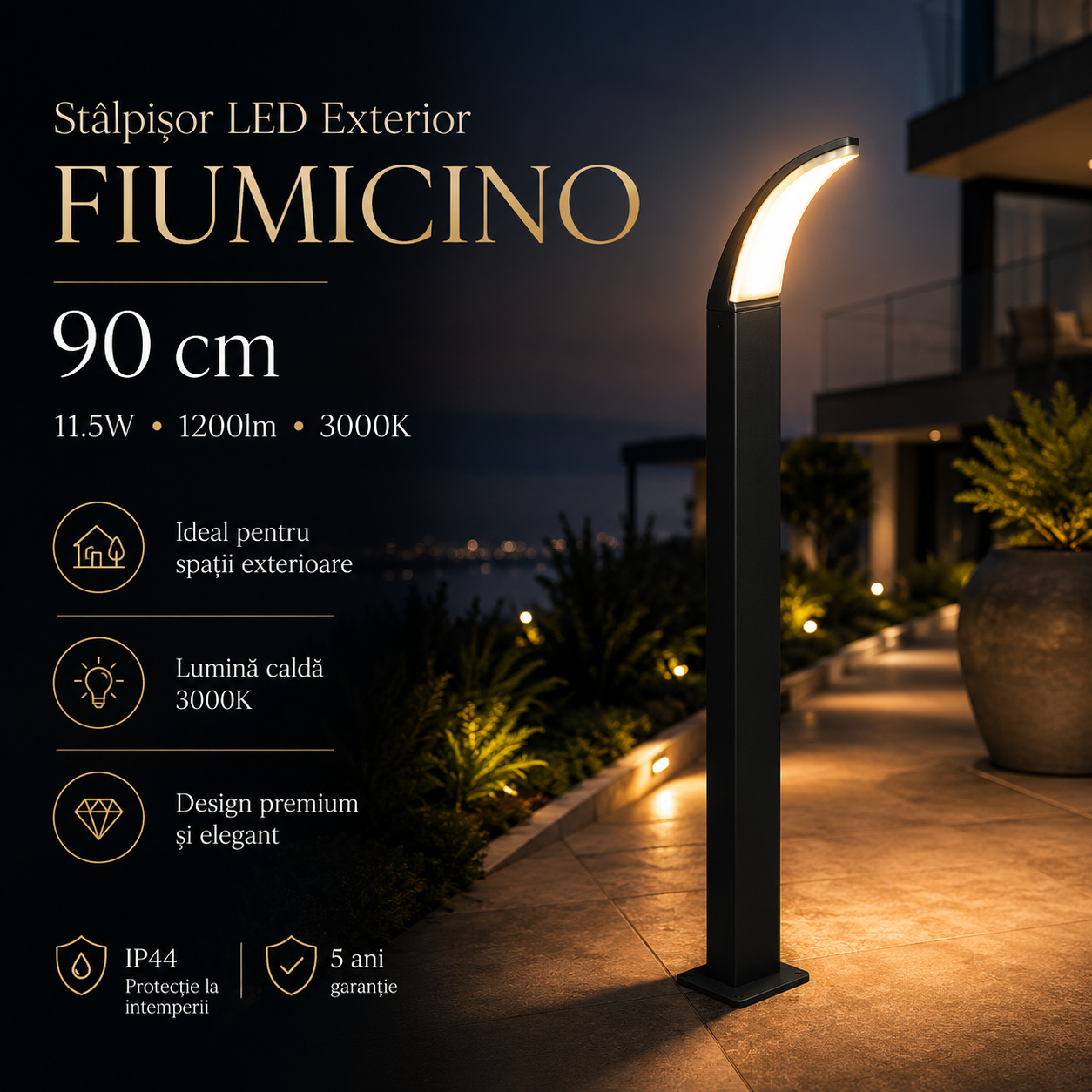 LED стълб Black Exterior 11.5W IP44 98152